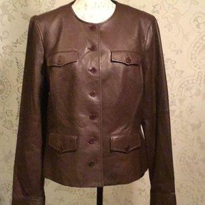 NWT-Lauren by Ralph Lauren Lambskin Jacket
